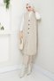 Women's Pocketed Button Closure Knitwear Vest - 3