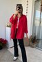 Oversize Red Shirt with Side Ties - 3