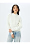 Long Sleeve Crew Neck Geometric Textured Knit Sweater - 3