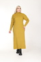 Oil Green Half Turtleneck Knitwear Knitted Dress - 6
