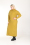 Oil Green Half Turtleneck Knitwear Knitted Dress - 5