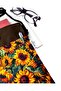 Sunflower and Sunflower Pattern Book/Tablet/Ebook Bag with Detachable Strap - 2