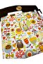 Hanging - Book / Tablet / Ebook Bag - Detachable Strap (Owls and Flowers) - 4
