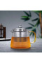 With Sticks - Zen Glass Teapot 550 ml Borosilicate - 6 Pack Winter Teas Gift