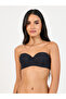 Pack of 2 -Padded Wired Strapless Transparent Strap Balconette Bra - 2