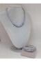 Galaxy Series Angelit Stone Necklace & Bracelet Set - 2