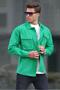 Green Oversize Lumberjack Men's Shirt 6709