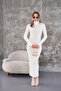 Corded Knitwear Dress
