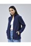 Mooncover Unisex Italian Fleece Zippered Pocket Sweatshirt – Navy Blue - 5