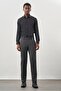 Men's Anthracite Slim Fit Trousers with Flexible Side Pockets 1003245209 - 2