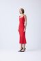 Midi Length Red Fish Skirt - 2
