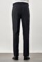 Men's Dark Navy Blue Flexible Comfort Fit Classic Trousers with Side Pockets 1003245207 - 4