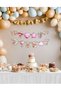 Pink Sweet Teddy Bear Girl Birthday Banner Pennant 12 Pieces Party Decoration Birthday Ornament Thick Cardboard Ipl - 3