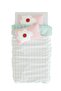Double Sided Organic Single Children's Duvet Cover Set - Flower Pattern - Big Flower Series - 2