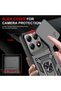 Xiaomi Mi 14t Pro Case Camera Protected with Sliding Ring Stand Armor Military Tank Cradle Cover - 4