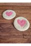 Set of 2 Heart Cups, Coasters 10 cm - 6