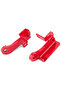 Jeep Wrangler JL & Gladiator JT 19-24 Front HD Recovery Points, Red, Pair