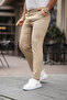 Men's Stone Quality Stretchy Lycra Ankle Length Fabric Trousers - 5