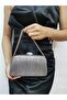 Soave Collection Women's Evening Dress Laser Platinum Shiny Chain Wedding Night Party Bag