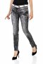 Wd431 Three Layers Belted Low Waist Denim Pants - 3