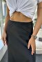 Luxury Satin Fabric Elastic Waist Skirt Satin Skirt - 2