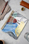 دفتر ملاحظات باللون الأبيض الحلزوني من Redactar، مقاس 17x24 سم