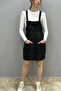 Women's Strappy Pocket Salopet Black-Smoked Plaid - 4
