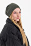 Khaki Thermal 100% Cotton Soft 2 Style in 1 Beret Premium Cuts Series - 5