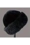 Luxury Winter Plush Fur Hip Hat - Faux Fur, Russian Slavic Mongolian Collar Christmas Gift - 3