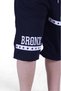 Phosphor color detailed 96-bronx text printed boy's capri navy blue - 2