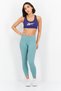 Women Padded Brand Logo Sports Bra, Blue - 3