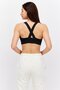 Women Sportswear Fit Non Padded Training Sports Bra, Black - 4