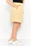 Women Plain Mini Skirt, Yellow - 4