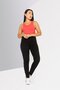 Women Round Neck Sleeveless Training Sport Bra, Coral - 2