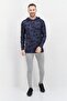 Men Sportswear Fit Long Sleeve Training Hoodie Sweatshirt, Blue - 4