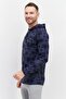 Men Sportswear Fit Long Sleeve Training Hoodie Sweatshirt, Blue - 3