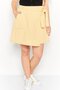 Women Plain Mini Skirt, Yellow