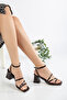 Brown Strappy Heeled Women's Sandals - 3