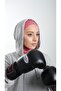 Violet Practical Ready-made Interlaced Hijab Bonnet Sandy Fabric Sports Hijab 2113_21 - 3