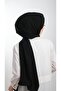Black Medina Silk Shawl Medina Silk Plain Classic 202103_01 - 2