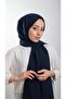 Navy Blue Plain Classic Shawl Medina Silk Simple 202103_02 - 2