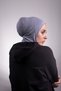 Smoked Practical Ready Interlocking Bonnet Viscose Fabric Hijab Sports 2106_25 - 4