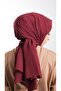 Claret Red Plain Classic Shawl Cotton Jazz Plain202105_16 - 3