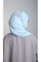 Baby Blue Back-Tie Shawl Chiffon Pleated Stone Embellished Handmade Embroidered 1840_11 - 4