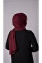 Claret Red Practical Ready Interlocking Shawl Chiffon Fabric Hijab Bonnet 3009_16 - 5