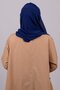 Cobalt Blue-gold Back Tied Shawl Chiffon Three-Striped Glitter Pleated 1835_2402 - 3