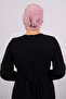 Powder Practical Ready-to-Fit Hijab Bonnet Sandy Fabric with Stones 1456_06 - 2