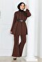 طقم مكون من قطعتين من سترة وبنطلون من Bitter Brown River - 1299 - 5