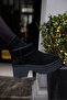 Genifer Women's Black Real Suede Thick Sole Boots with Fur Inside - 7