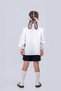 Girl's School Shirt with Ruffles 5-8 Years Old - 4